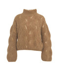 Maglia in misto alpaca #marrone