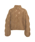 Maglia in misto alpaca #marrone