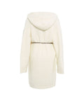 Cappotto in maglia con cintura #bianco