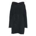 Cappotto in maglia con cintura #nero