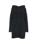 Cappotto in maglia con cintura #nero