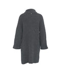 Cappotto in maglia con strass #grigio