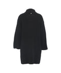 Cappotto in maglia con strass #nero