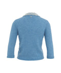 Maglione con colletto in perline #blu