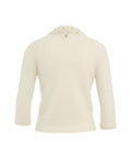 Maglione con colletto in perline #bianco