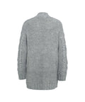 Cardigan oversize in maglia #grigio