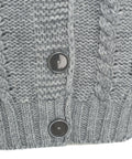 Cardigan oversize in maglia #grigio