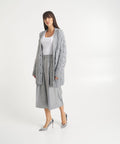 Cardigan oversize in maglia #grigio