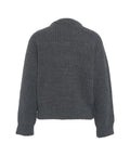 Cardigan con ricamo floreale #grigio