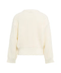 Cardigan con ricamo floreale #bianco