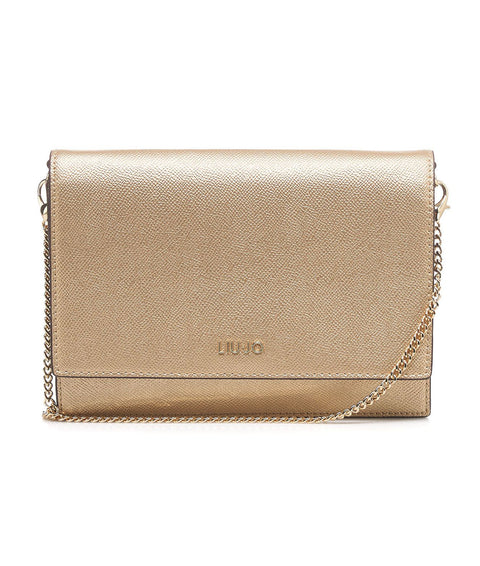 Pochette con dettaglio logo #oro