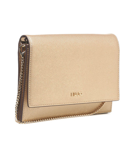 Pochette con dettaglio logo #oro