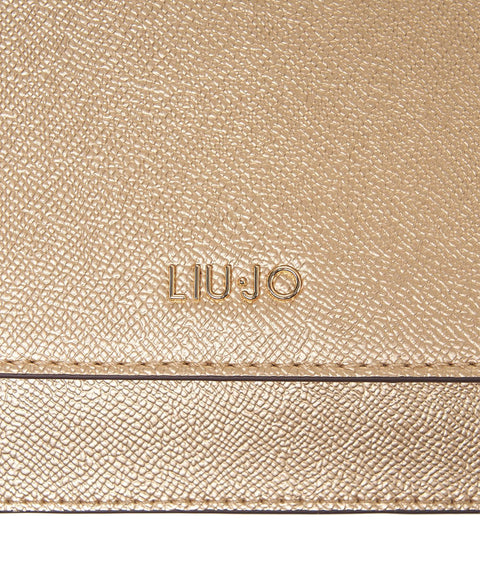 Pochette con dettaglio logo #oro