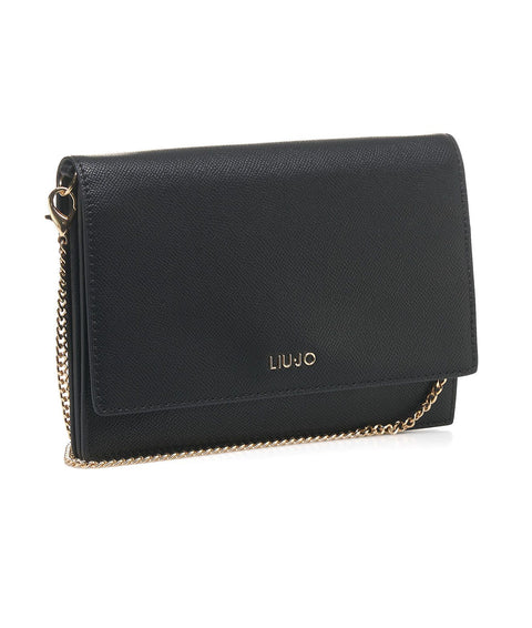 Pochette con dettaglio logo #nero