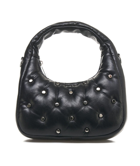 Borsa a spalla con borchie #nero