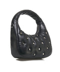 Borsa a spalla con borchie #nero