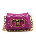 Mini bag “LaPuffy” in matelasse #pink