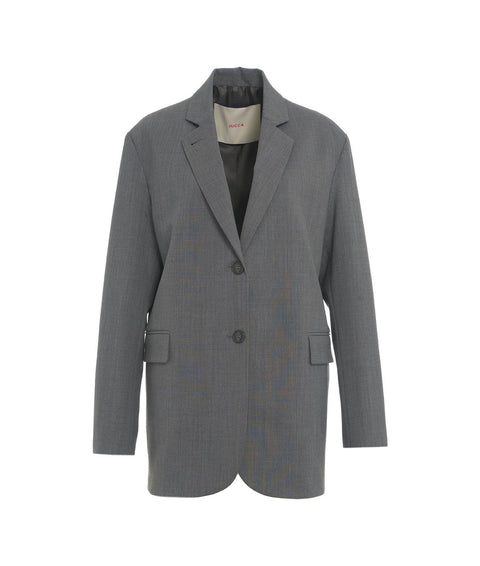 Blazer monopetto #grigio