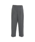 Pantaloni a pieghe #grigio