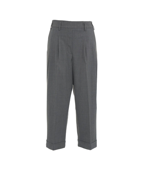 Pantaloni a pieghe #grigio