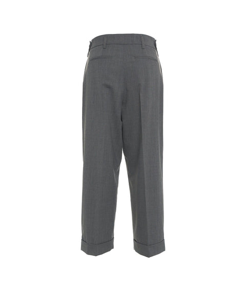 Pantaloni a pieghe #grigio