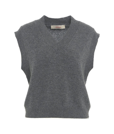 Gilet in maglia #grigio