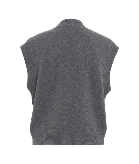 Gilet in maglia #grigio