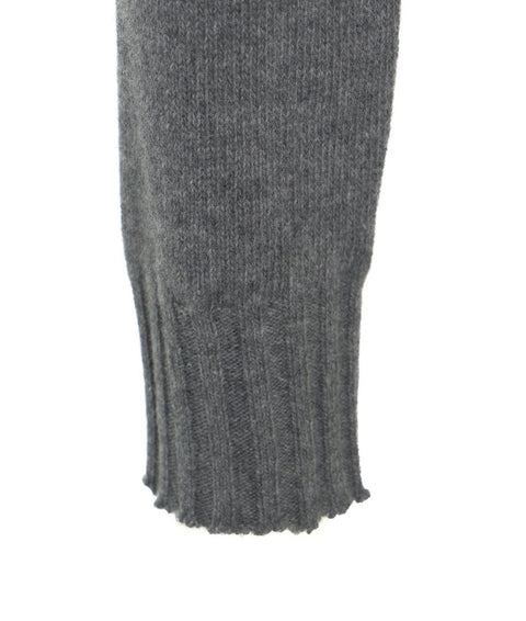 Cardigan cropped in maglia #grigio