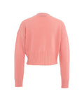 Cardigan cropped in maglia #rosa