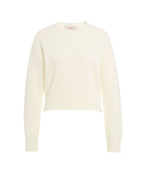 Maglione cropped #bianco