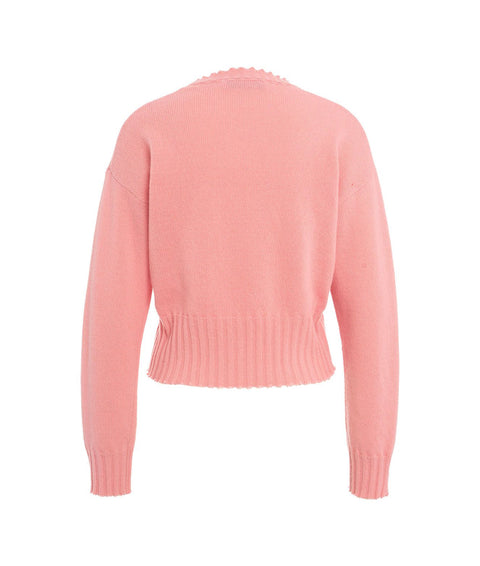 Maglione cropped #pink