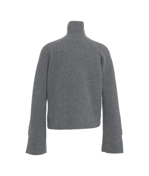 Maglione in lana vergine #grigio