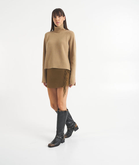 Maglione in lana vergine #marrone