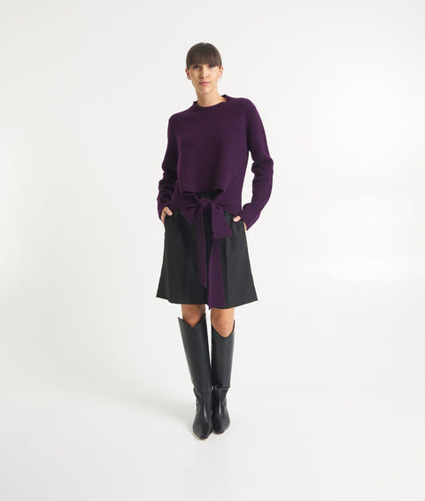 Maglione in lana vergine #viola