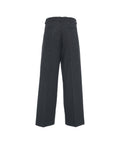 Pantaloni a pieghe in misto lana #grigio