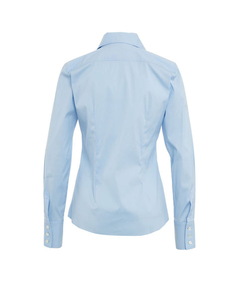 Camicia in misto cotone #blu