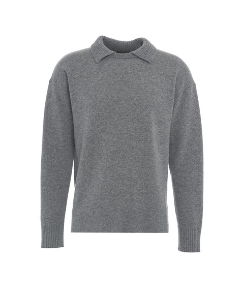 Maglia in lana vergine #grigio