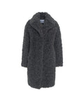 Cappotto in eco-pelliccia 'Camille Cocoon' #grigio