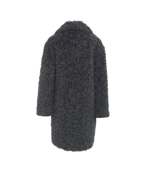 Cappotto in eco-pelliccia 'Camille Cocoon' #grigio