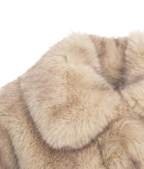 Giacca in pelliccia sintetica 'Lena' #beige