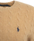 Maglione in maglia intrecciata #beige