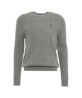 Maglione in maglia intrecciata #grigio