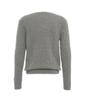 Maglione in maglia intrecciata #grigio