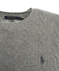 Maglione in maglia intrecciata #grigio