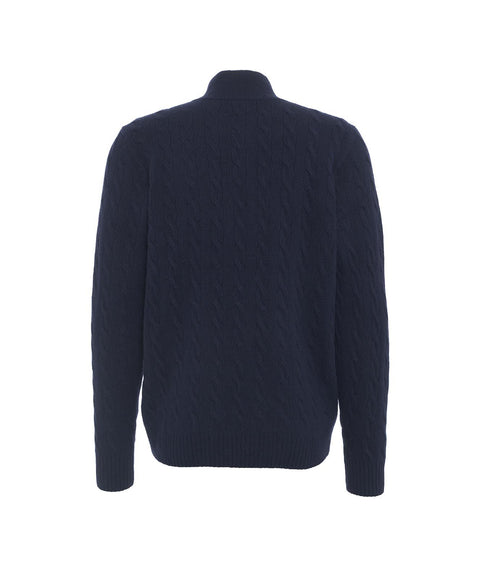 Maglione in misto lana #blu