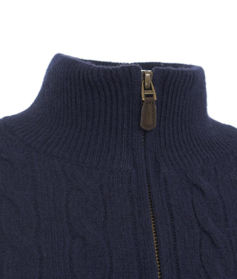 Maglione in misto lana #blu