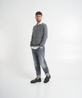 Maglione slim fit #grigio