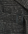 Cappotto doppiopetto in tweed #nero