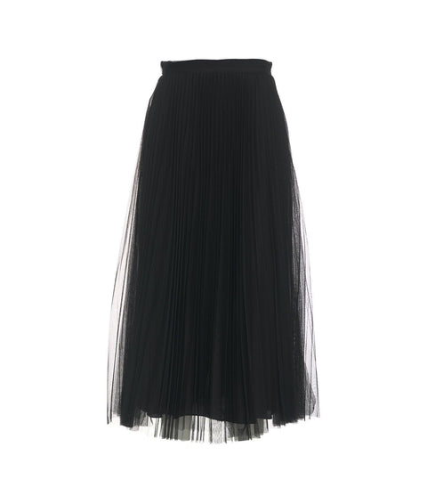 Gonna in tulle plissettata #nero