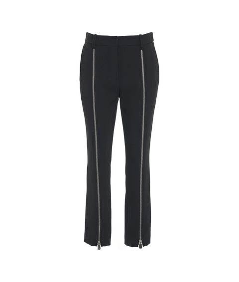 Pantaloni 'Quimper' con zip #nero